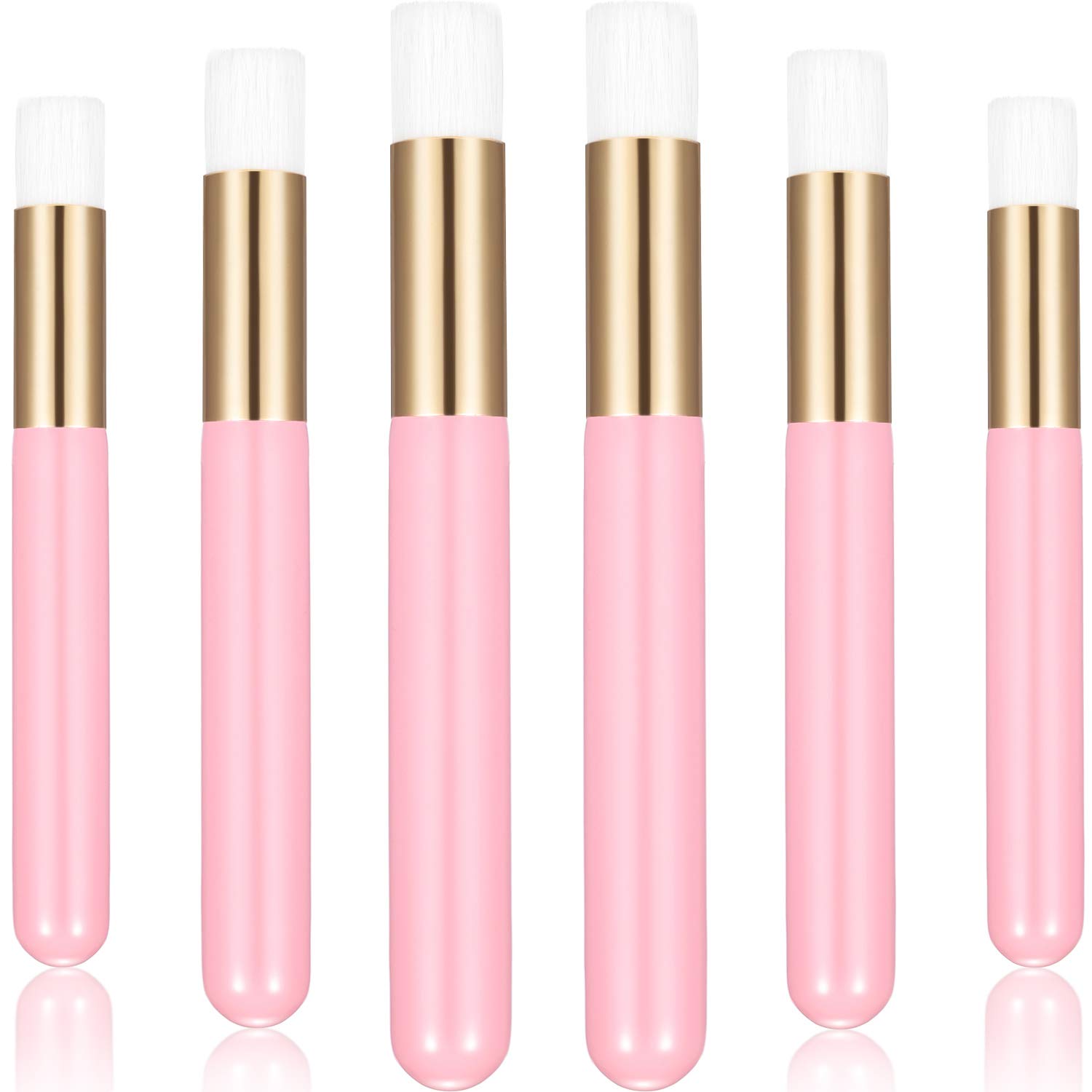 20 Pieces Lash Shampoo Brushes, Peel Off Blackhead Brush Remover Tool, Nose Pore Deep Cleaning Brush, Facial Cleansing Brushes, Eyelash Extensions Blackhead Brush Washing Brush Lash Cleanser (Pink): Beauty