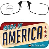 ThinOptics Premium Armless Readers + Phone-Attachable Glasses Case - United | Anti-scratch armless reading glasses with a slim phone-attaching case. Premium readers in colorful printed designs.