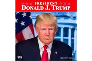 President Donald J. Trump | 2026 12 x 24 Inch (Hanging) Monthly Square Wall Calendar | Plastic-Free | BrownTrout | Celebrity Apprentice Tower Republican POTUS