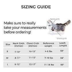 pangdi Cat Harness and Leash Escape Proof Cat Leash