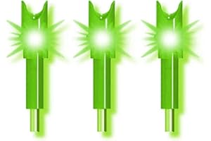 Tenpoint Alpha-Brite Lighted Nock System for Crossbow Arrows, Green, 3 Pack (HEA-358.3)