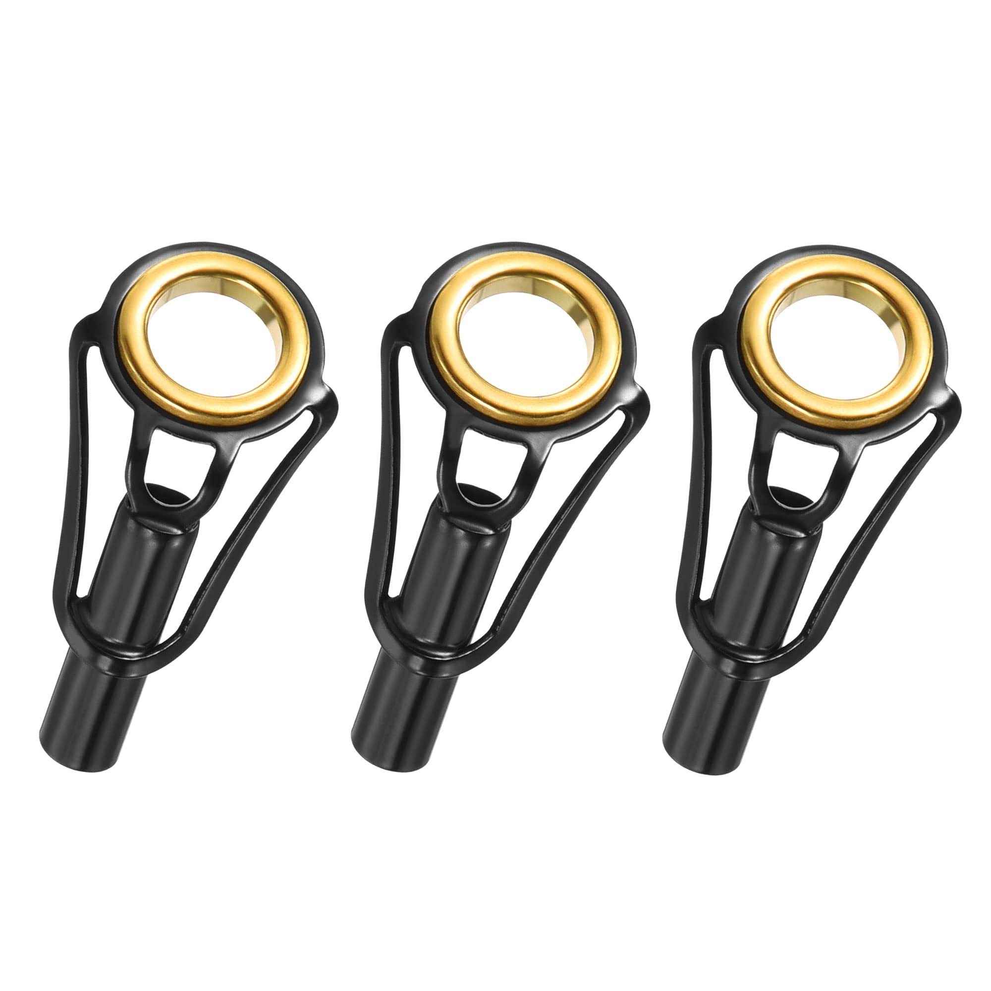 PATIKIL 4mm Tube Dia Fishing Rod Tips Repair Kit, 3pcs Stainless Steel Ring Guide for Saltwater Freshwater Fishing