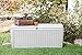 Keter Sumatra 135 Gallon Resin Rattan Look Outdoor Deck Box for Patio Furniture Cushions, Garden Tools, Toys, and Pool Storage