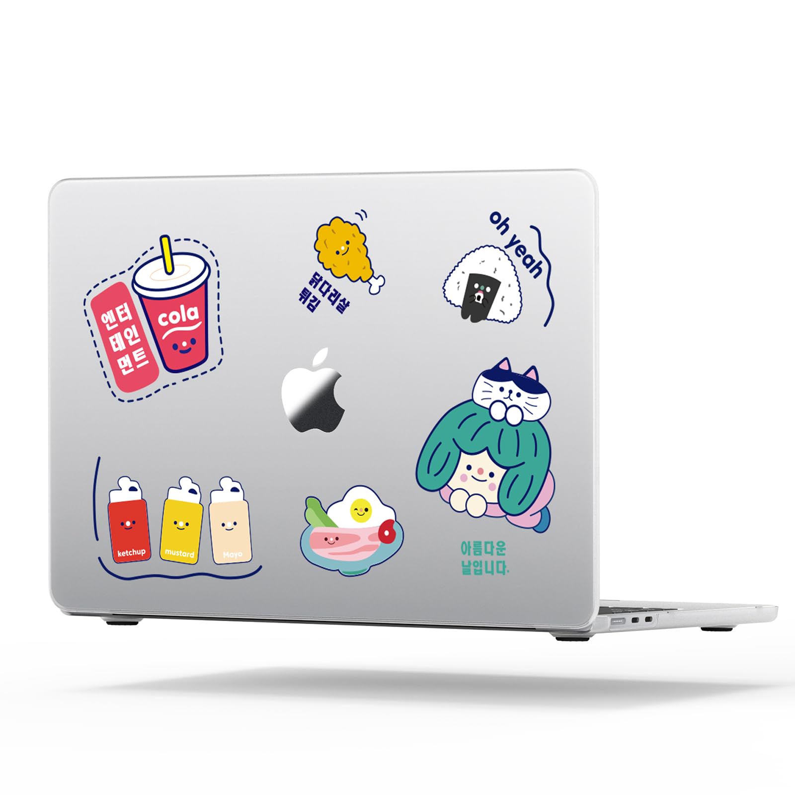 Photo 1 of Soonjet Compatible for MacBook Air 13.6 inch Case M4 M3 M2 2025-2022 Release Model A3113 A2681 A3240, Imaginative Patterns Hard Shell for MacBook Air 13 inch, Clear Picnic