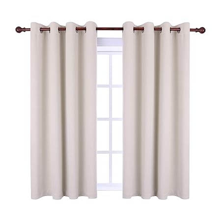 Keqiaosuocai Blackout Curtains For Kitchen Windows Inherent Flame