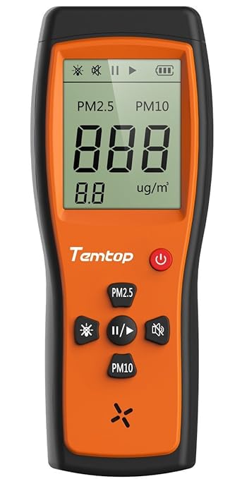 Temtop Luftqualität Laser Patticle Detektor Professionelle Meter Genaue Prüfung für PM2.5 / PM10 LCD Display P200