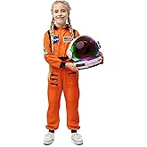 AEROSQUAD Astronaut Costume for Kids with Helmet, Halloween Costumes for kids Nasa Astronaut Helmet Suit with Movable Visor