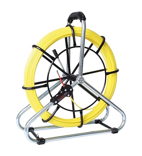 Runpotec 10064 Standard-Set Glasfaserstab 60 m Gewinde RTG Ø 6 mm, inkl. Stahlhaspel Ø 530 mm