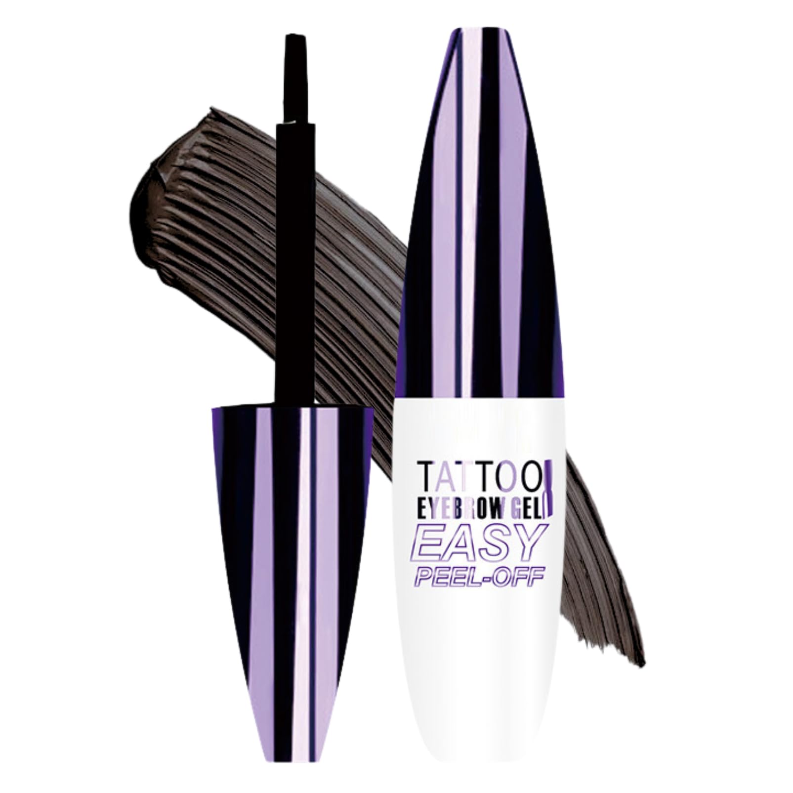 Peel Off Eyebrow Gel Brow Tint Eyebrow Tint Eye brow Colours EyebrowPen Anti Smudge Lasting EyebrowGel Waterproof Brow TintLasts Up To 3 Days (#03 Black)