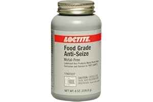 Loctite 1167237 White LB 8014 Food Grade Anti-Seize Lubricant, -20 Degree F Lower Temperature Rating to 750 Degree F Upper Temperature Rating, 8 fl. oz. Brush Top Can