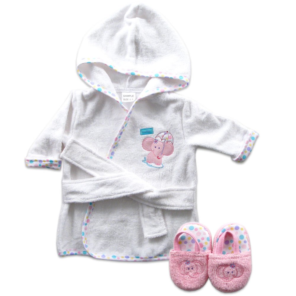 Luvable Friends Unisex Baby Cotton Terry Bathrobe, Turtle, One Size: Baby