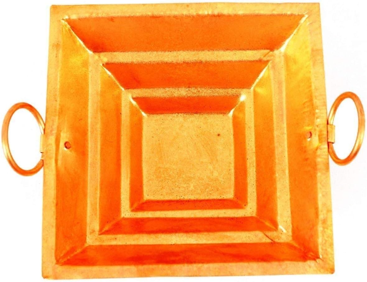 Indian Traditional Copper 8 Inches Havan Kund Yagya Poojan/Pooja/Puja Wedding Religious Collection