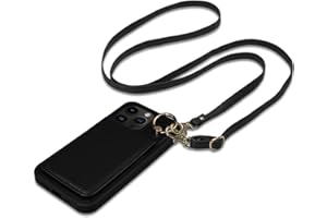 Keallce Case for iPhone 16 Pro 6.3'', Detachable Crossbody Case Wallet with RFID Blocking Card Holder, 360°Ring Stand, Folio Leather iPhone Cover Lanyard Strap Lady for iPhone 16 Pro 2024 5G, Black