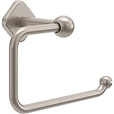 Franklin Brass Gainsville (1-Pack) Toilet Paper Holder, Euro Single Post Tissue Roll Wall Mount TP Storage, Satin Nickel Bathroom Decor, Accessories GNV50-SN