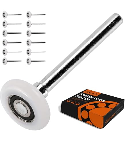 16-Pack 2″ Garage Door Rollers – Nylon Wheels With 6200ZZ Bearings, 4″ Stem, Quiet Operation (75-80% Noise Reduction) – Universal Fit For Residential Garage Doors