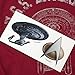 Popfunk Star Trek USS Enterprise Distressed Retro T Shirt (Large) Cardinal [Apparel]