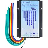 Pikasola Hybrid Wind &amp; Solar Controller for 12V/24V Battery Auto, 30A Charge Controller for Off Grid Max 800W Wind Turbine &amp; 1000W Solar Panel with MCT Charging