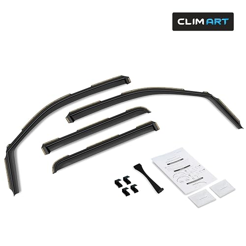 Window Rain Guards for 2009-2014 Ford F150 Crew Cab, Window