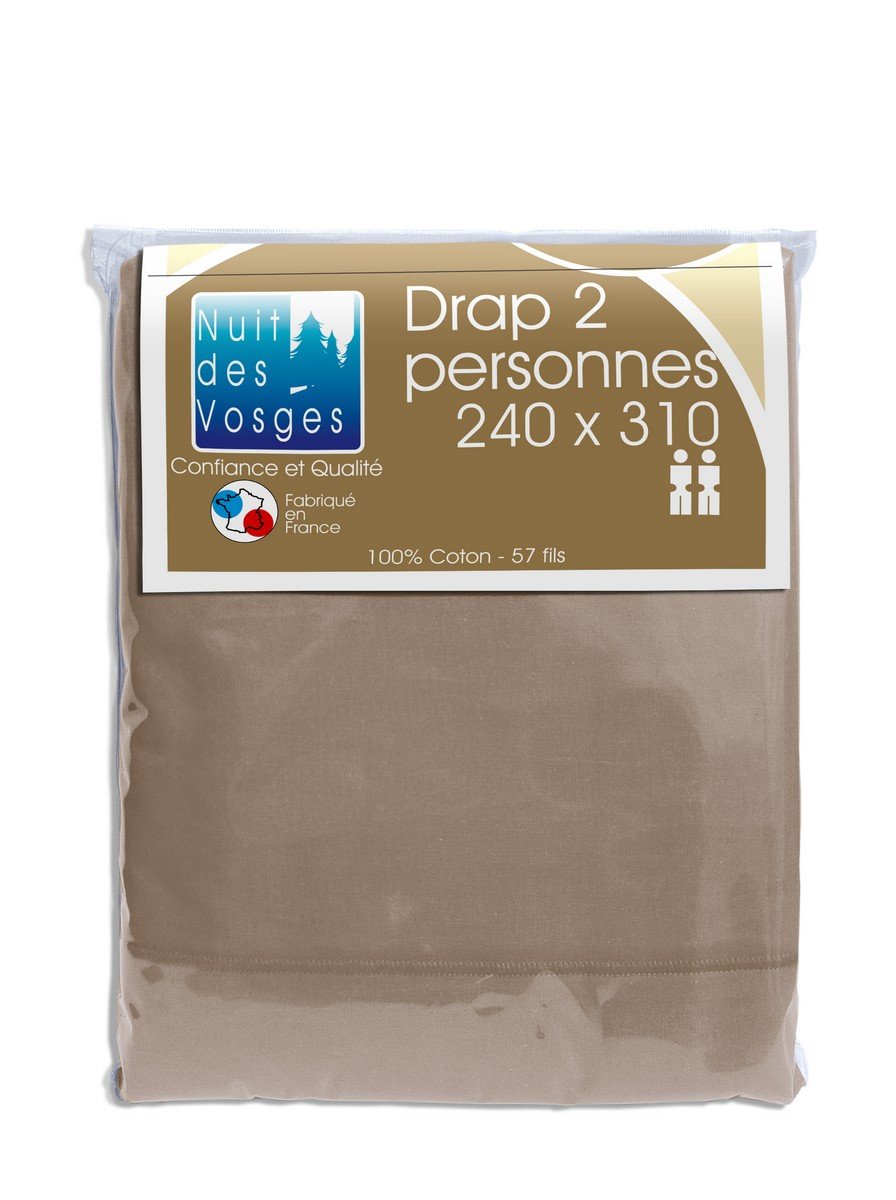 Night of the Vosges cotoval Cinnamon Bed Sheet Cotton 240 x 310 cm