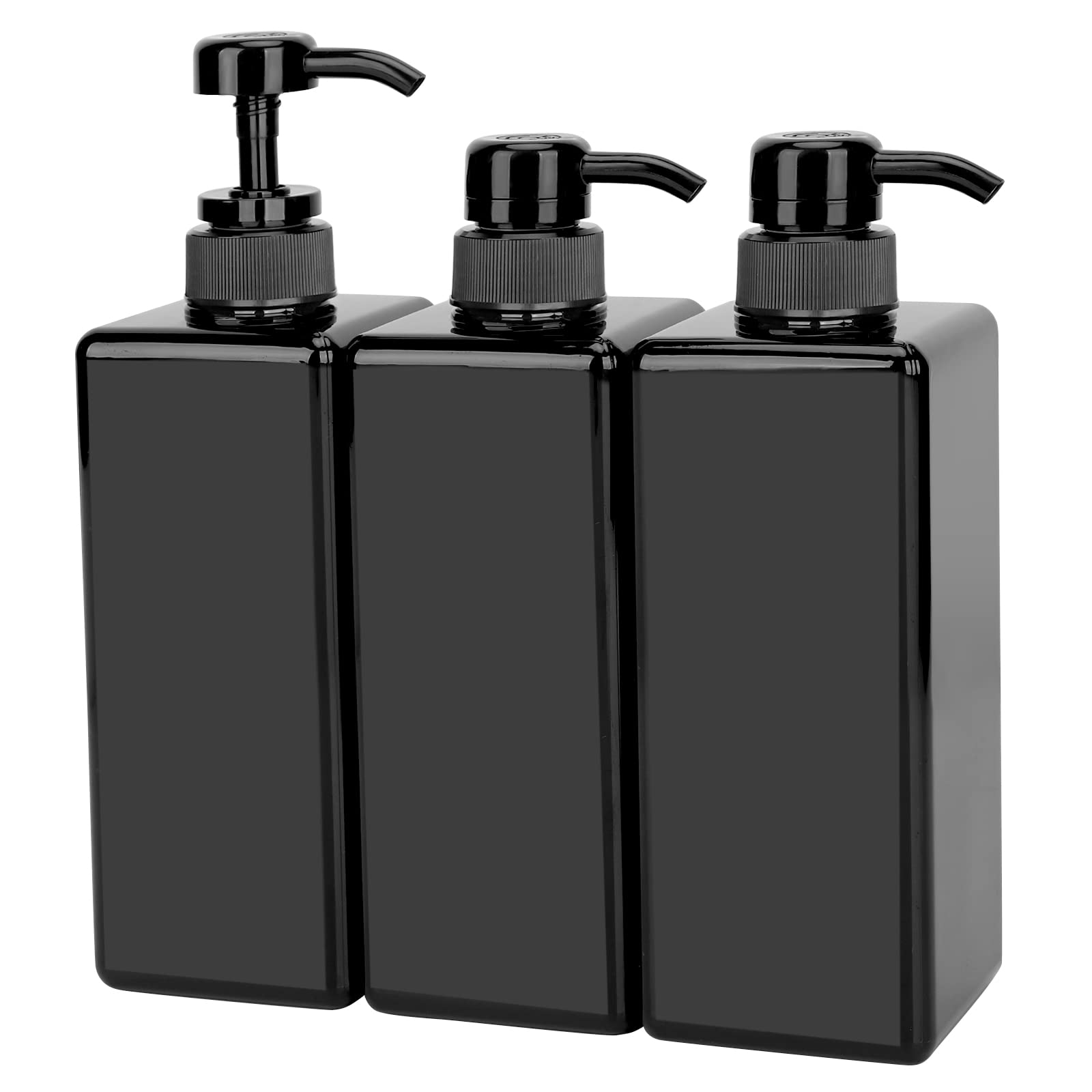 Photo 1 of **MISSING ONE**
Suream 22oz/650ml Large Plastic Pump Bottles for Shampoo, Bathroom Shower Dispensers, Empty Refillable Cosmetic Pump Dispenser for Lotion, Creams, Body Moisturizer, Massage Oil, Hand Wash, Soap, Black