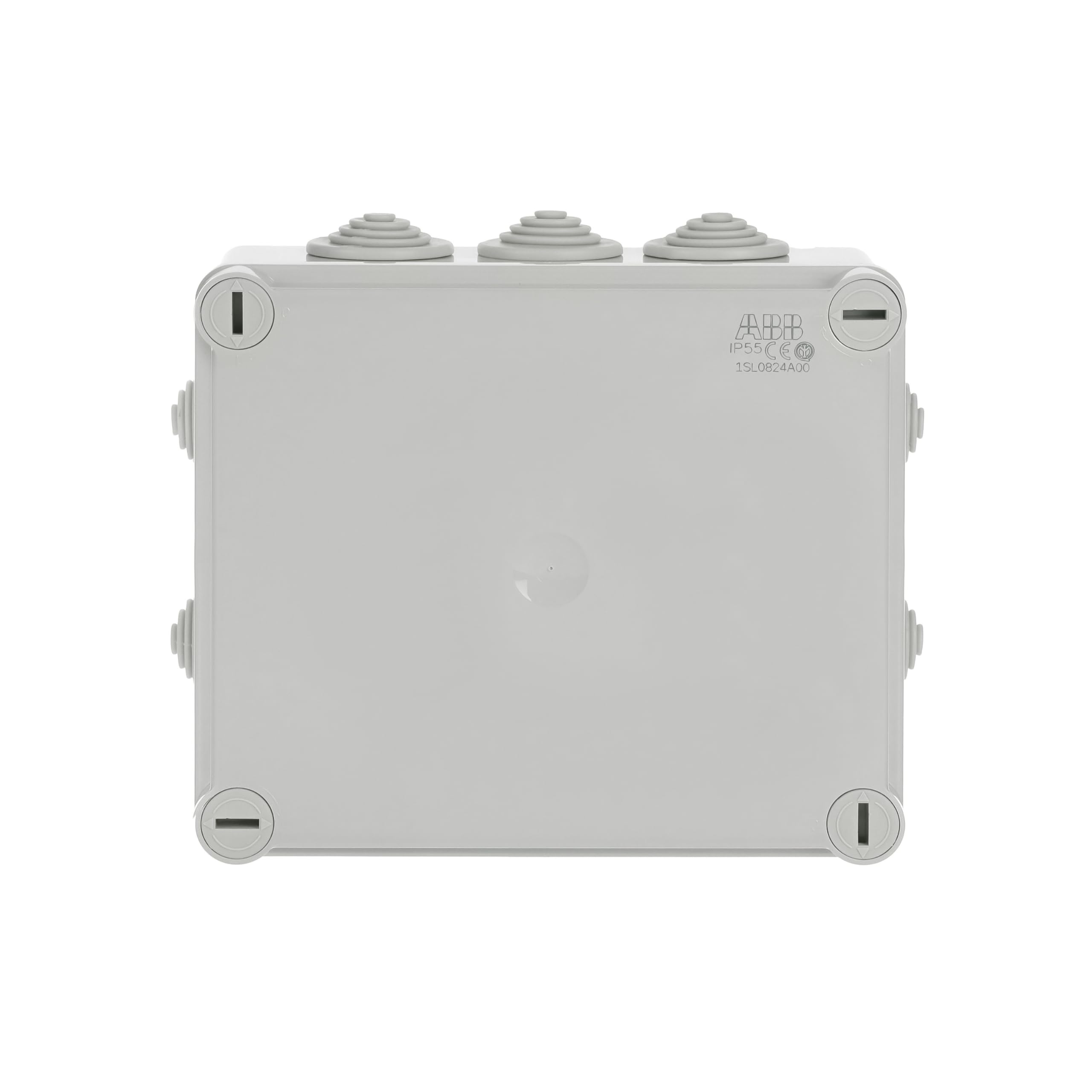 ABB IP55 Junction Box • Waterproof Electric Cable Connector Unit • Cable Glands Included • Shockproof Adaptable Electric Box • Indoor/Outdoor Box • 160 x 135 x 85mm