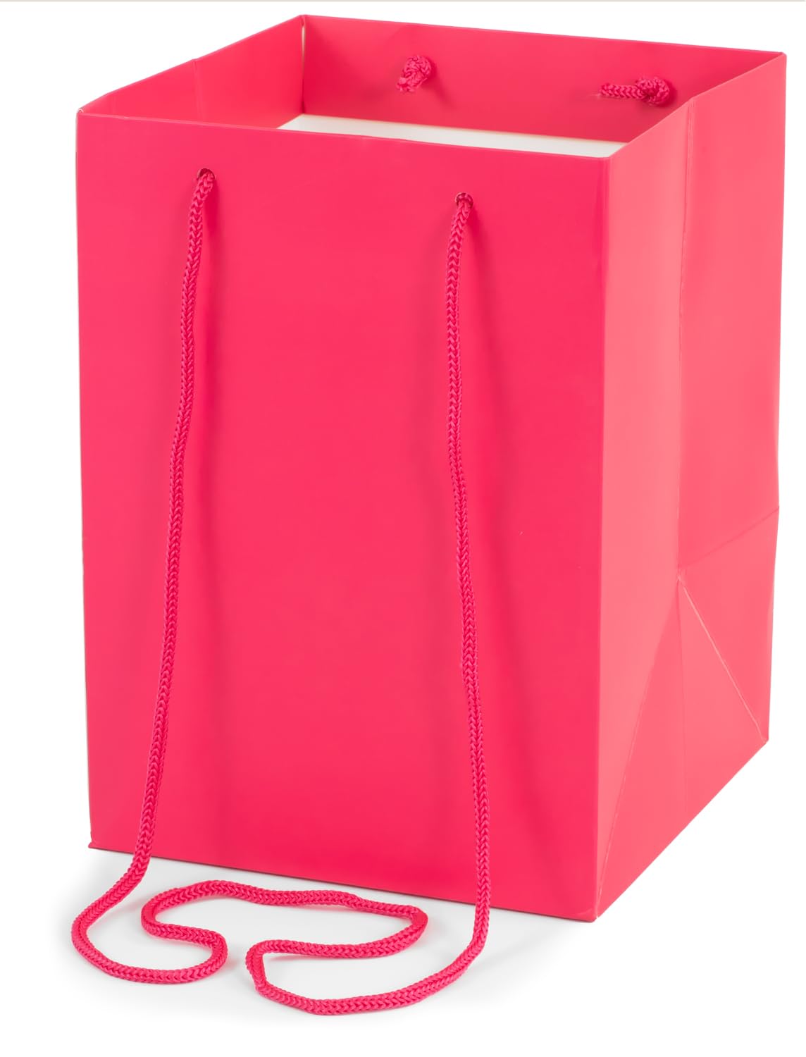 Oaktree UK Premium Quality Hand Tie Eco-Friendly Cardboard Florist Bags 18cm x 18cm x 25cm Fuchsia No.28 Pack 10pcs