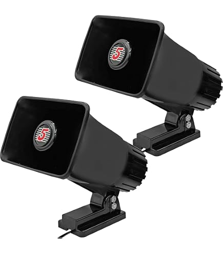 Speco 5x8 25W Aluminum PA Horn - Silver - 8 Ohm