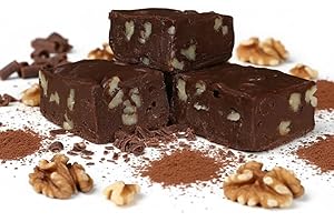 June Street Market Gourmet Sugar Free Fudge, Made with Real Butter, 6 oz. (Chocolate Walnut)