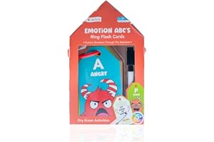 Open The Joy - Dry Erase Flash Cards for Kids - ABC Emotions Learning Set with Educational Activities, Reusable and Durable Cards for Early Childhood Development