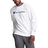 Champion mens Crewneck Sweatshirt, Powerblend Fleece, Hoodie Sweatshirt for Men, Script Logo (Reg. Or Big & Tall)