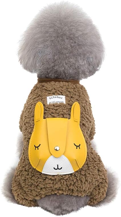 Caoqao Mode Nouveauté Imprimée Costume De Chiens Hiver