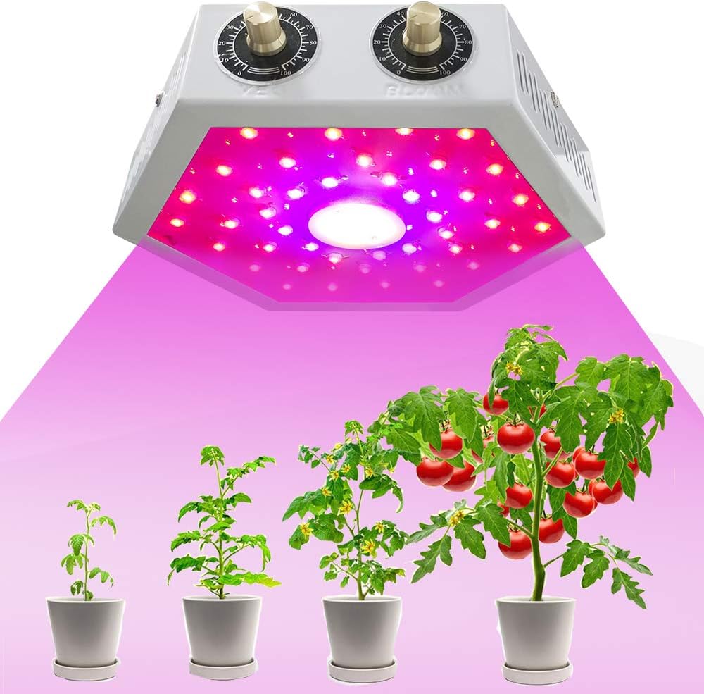 LED Plant Growing Lamps,1000W COB Full Spectrum Grow Light Adjustable 3 Brightness,Indoor Grow Lights for for Indoor Plants,Micro Greens,Clones,Succulents,Seedlings-White