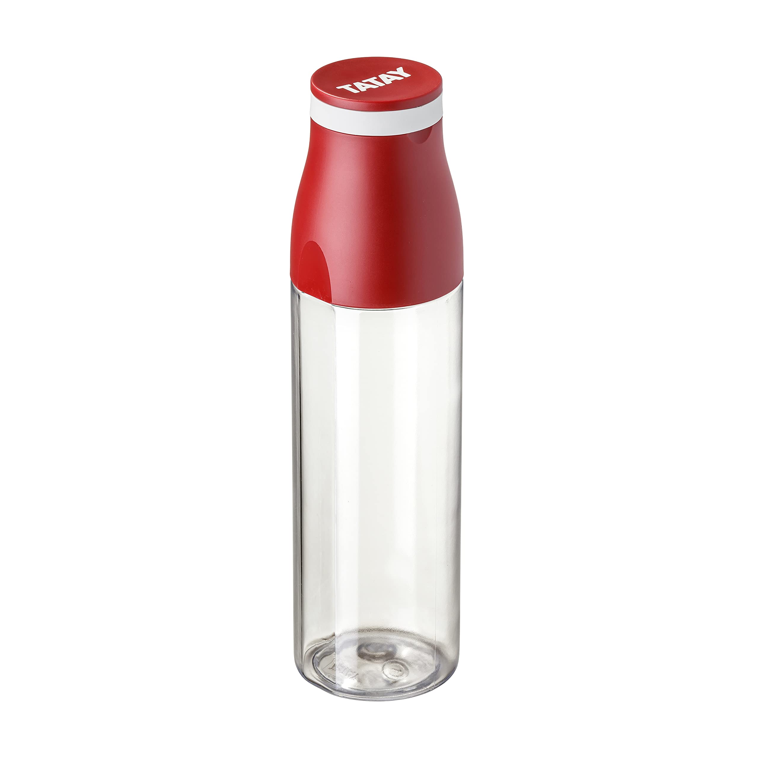 TATAY Drinks Bottle 650 ml Urban Drink | Cup Lid with Elastic Band | Leakproof and Durable | BPA-Free Tritan | Dishwasher, Microwave, Fridge and Freezer Safe | 6.7x6.7x25 cm, Burgundy