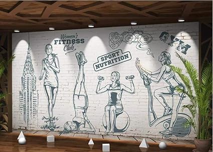 Fototapeten Sportliche Fitness 300x210 cm Vlies Wand Tapete Wohnzimmer