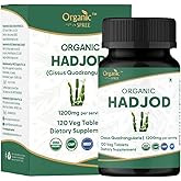 ORGANIC SPREE Hadjod 120 Tablets – USDA Organic Cissus Quadrangularis – Supports Joint Strength & Mobility*