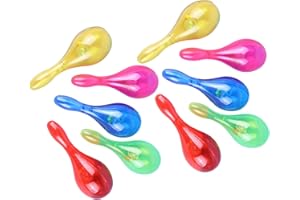 Qsvbeeqj 10PCS Blinking LED Maracas With Auto Color Glowing Effects For Musical Education Kids Party Favor Maracas