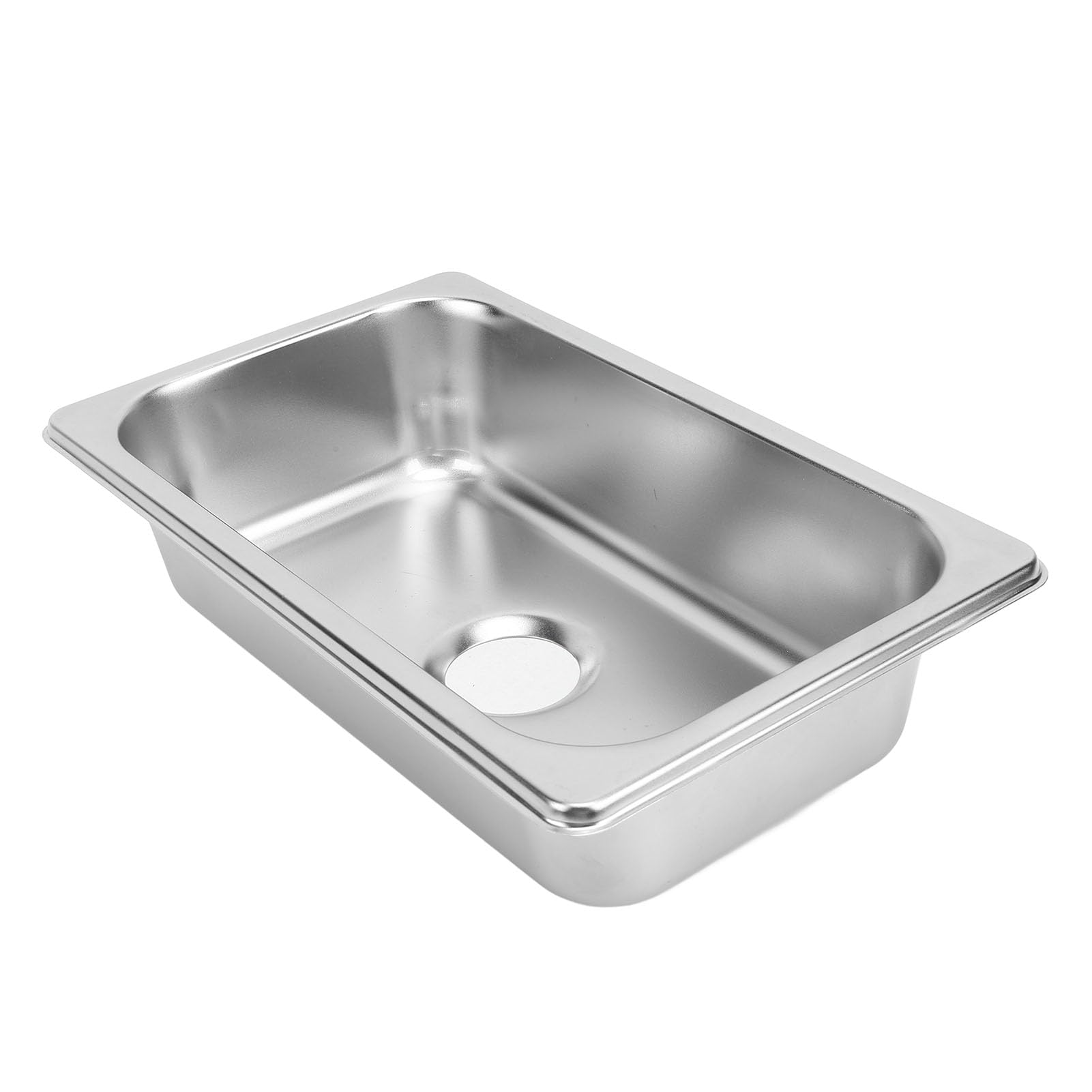 Stainless Kitchen Sink, Rectangular Hand Wash Basin, 304 Stainless, with 40mm Sewer Outlet, for Workstation Prep Kitchen Bar Sink, RV Boat Caravan Yachts Boats