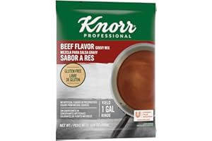 Knorr Professional Beef Gravy Mix Gluten Free, No Artificial Flavors or Preservatives, No added MSG, Dairy Free, Colors from Natural Sources, 12.66 oz, Pack of 6