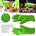 Bright Dezigns Heat Proof Gloves for Cooking Grilling, Oven, BBQ. with Extra Sharp Bear Claws for Shredding Meats & Silicone Basting Brush 3 Piece Set Gift Boxed.