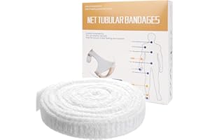 Tubular Stretch Gauze Bandage 1 in × 7.7 yd Elastic Retainer Fix Net Wound Dressing Without The Use of Adhesive Tape for Arms