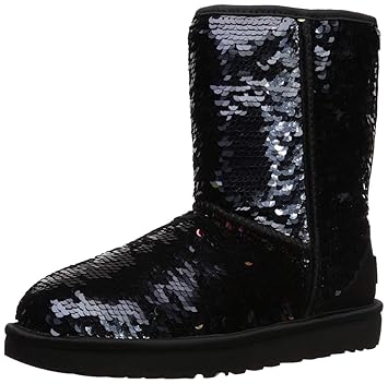 ugg women's w classic short sequin fashion boot