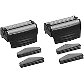 2PACK（BLACK）Shaver Replacement Foil Compatible with Remington TITANIUM-X Flex & Pivot Foil and Cutter F5800 & F7800,Shaver heads Fit for Remington F4900,F5800,F7800