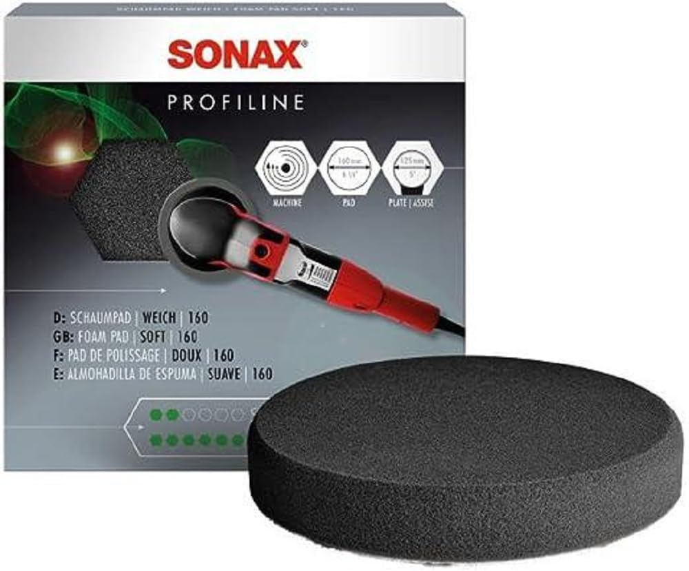 SONAX 493241-544 Super Soft Polishing Sponge, Grey, 16 cm