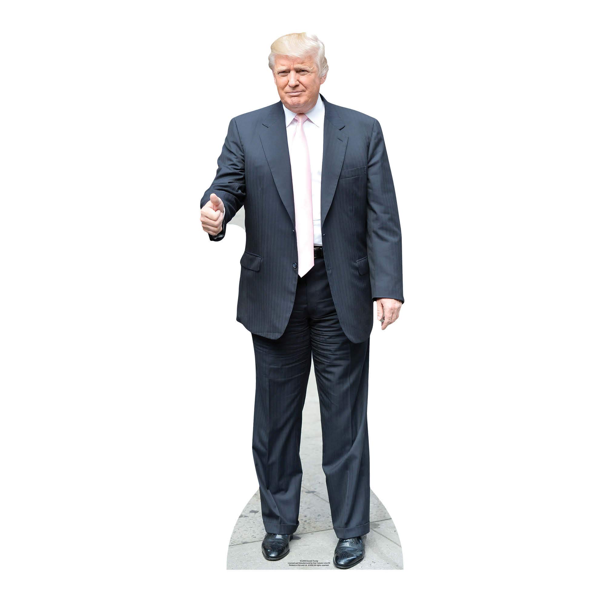 Star Cutouts SC1950 Donald Trump Pink Tie Lifesize Cardboard Cutout (188 cm) – Political Display, Parties, Events & Collector Rooms