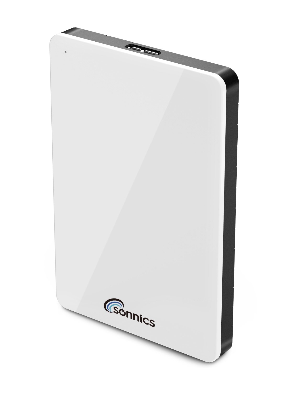 Sonnics 500GB White External Portable Hard drive USB 3.0 Compatible with Windows PC, Mac, Smart tv, XBOX ONE & PS4