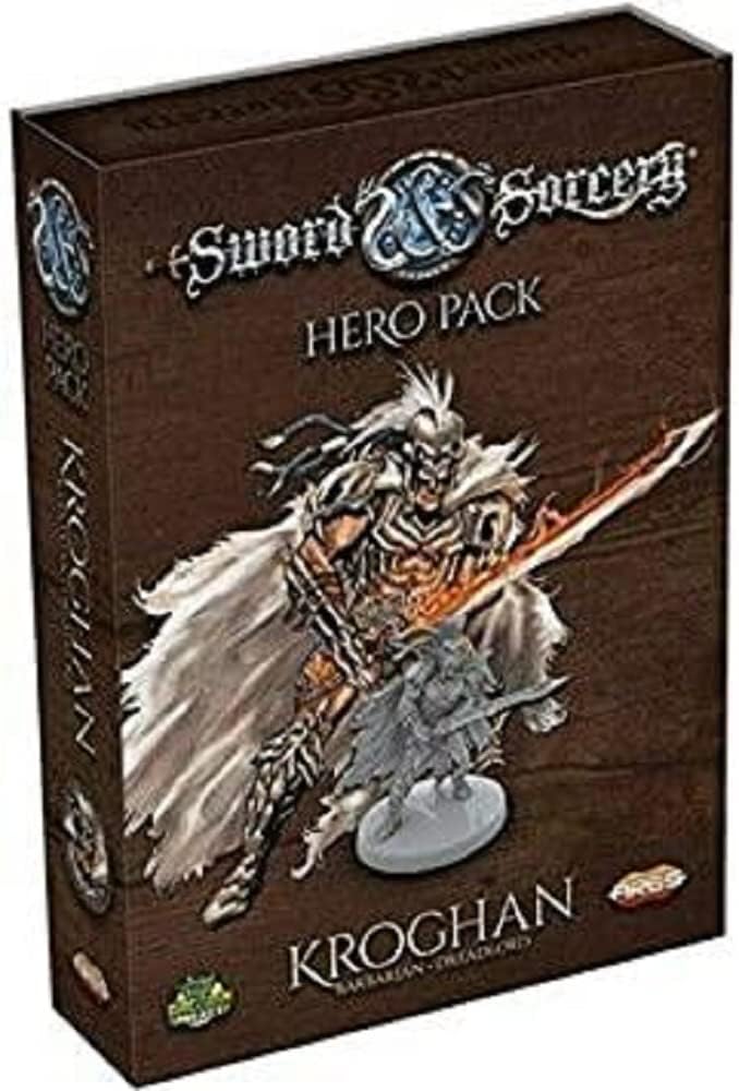 Asmodee Ares Games, Sword & Sorcery - Kroghan, Hero Expansion, Expert Game, Dungeon Crawler, 1-5 Players, From 13+ Years, 30+ Minutes, German