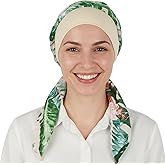 FADACHY Chemo Headwear for Women,Chemo Caps Lightweight for Summer with Head Scarf,Silky Soft Hair Turbans Fashion