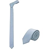 JNJSTELLA Men's Cotton Solid Skinny Necktie 2" Tie