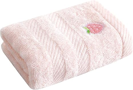 Amazon タオル 竹繊維 子供用タオル 子供用フェイスタオル ベビータオル フルーツ刺繡子供用タオル ピンク フェイスタオル ホーム キッチン オンライン通販