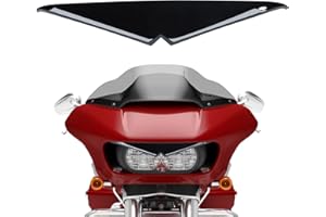 YALTIES Headlight Eyebrow Sticker Fit for Road Glide 2015-Up, Glossy Black Eyebrow Eyelids Trim Cover Compatible for Harley Davidson Road Glide Upper Decoration Cover Motorcycle